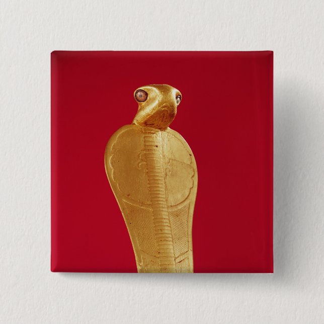 Figure of the cobra Netjer-Ankh 15 Cm Square Badge (Front)