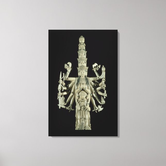 Figure of the Hindu Goddess Kali Canvas Print (Front)