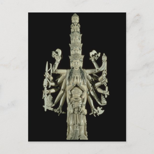 Figure of the Hindu Goddess Kali Postcard (Front)