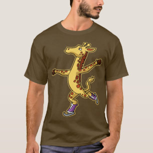 Figure Skater Giraffe Ice Skating Skate Winter Spo T-Shirt