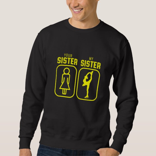 Figure Skater Ice Skating Skate Team     5 Sweatshirt (Front)