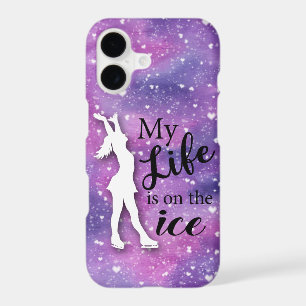 Figure Skater Iphone Case Pink Watercolor