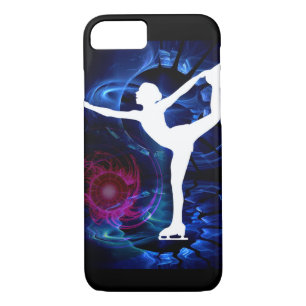 Figure Skater on Technicolor Ice iPhone 8/7 Case