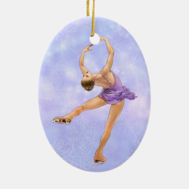 Figure Skater Ornament (Back)