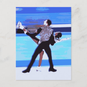 Figure Skater Postcard
