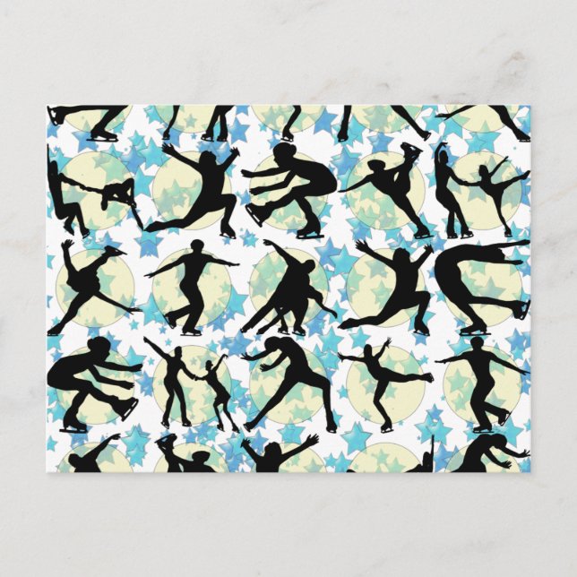 FIGURE SKATERS POSTCARD (Front)