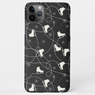 Figure Skates skating on dark grey iPhone 11Pro Max Case