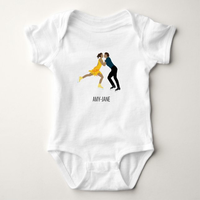 Figure Skating Baby Bodysuit (Front)