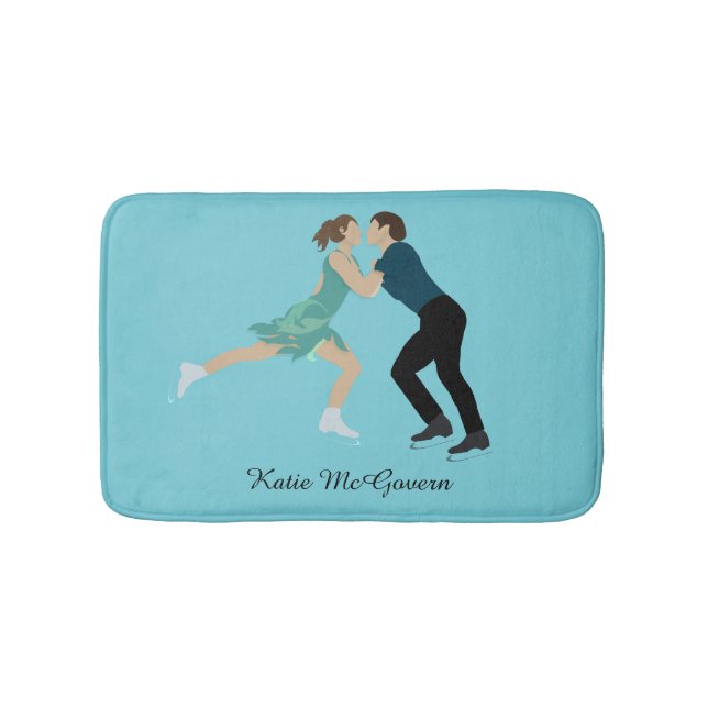 Figure Skating Bath Mat (Front)