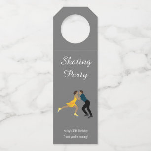 Figure Skating Bottle Tag