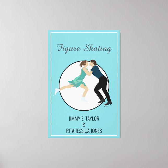 Figure Skating Canvas Print (Front)
