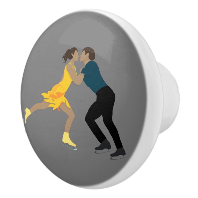 Figure Skating Ceramic Knob (Right)
