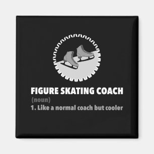 Figure Skating Coach Or Trainer Definition Graphic Magnet