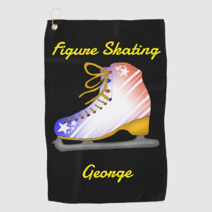 Figure Skating Cool Golf Towel