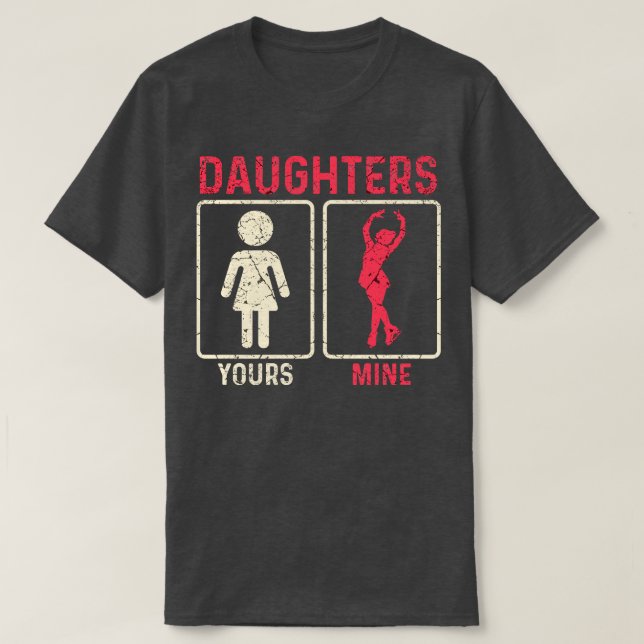 Figure Skating Daughter 1 T-Shirt (Design Front)