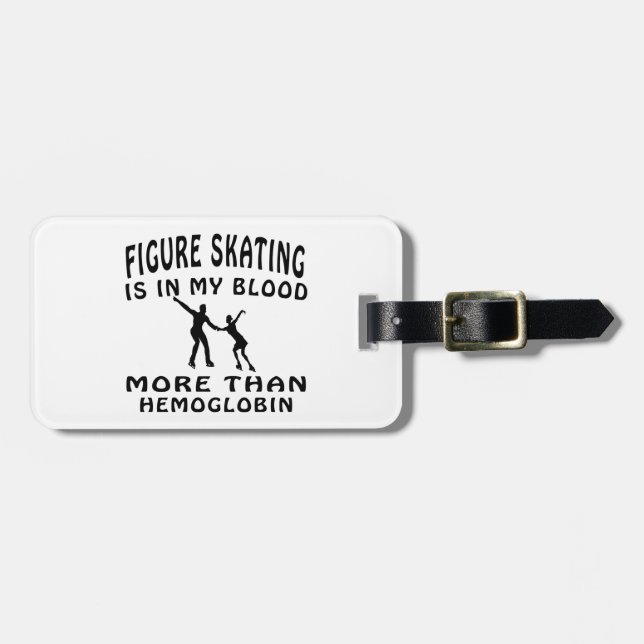 Figure Skating designs Luggage Tag (Front Horizontal)