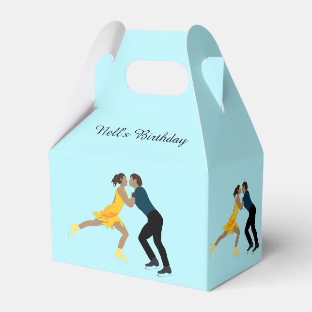 Figure Skating Favour Box (Front Side)