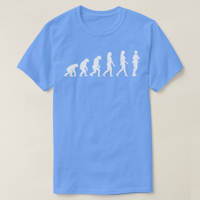 Figure skating figure skating women evolution T-Shirt (Design Front)