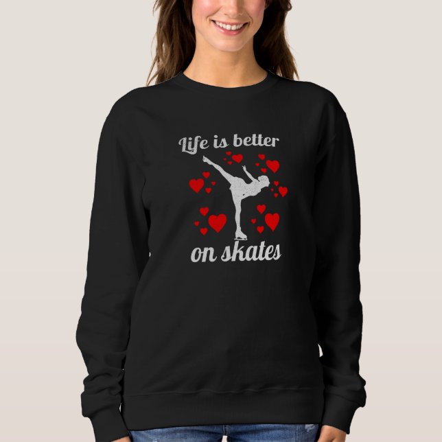 Figure Skating Gifts For Girls Ice Figure Skater Sweatshirt (Front)