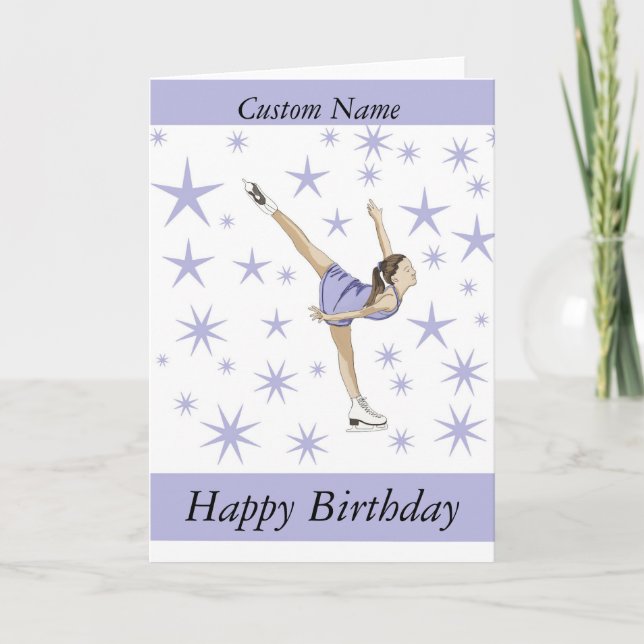 Figure Skating Giftware Holiday Card (Front)