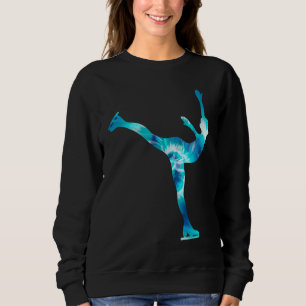 Figure Skating Girls And Women Ice Skating  3 Sweatshirt