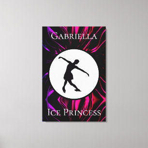 Figure Skating "Ice Princess" Personalised Canvas Print