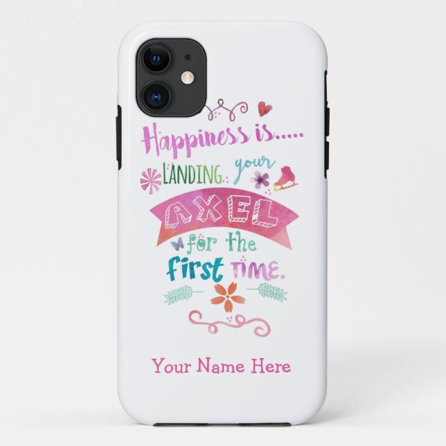 Figure Skating Ice Skate Phone Case (Back)