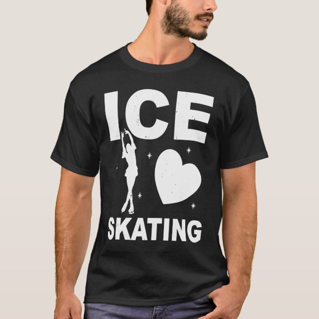 Figure Skating Ice Skating Girls Figure Skating T-Shirt (Front)