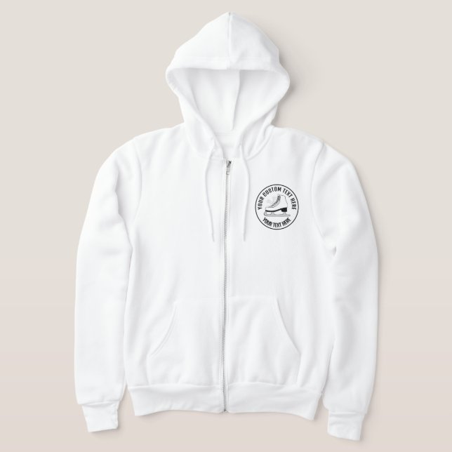 Figure Skating Ice Skating  Icon Custom Hoodie (Laydown)
