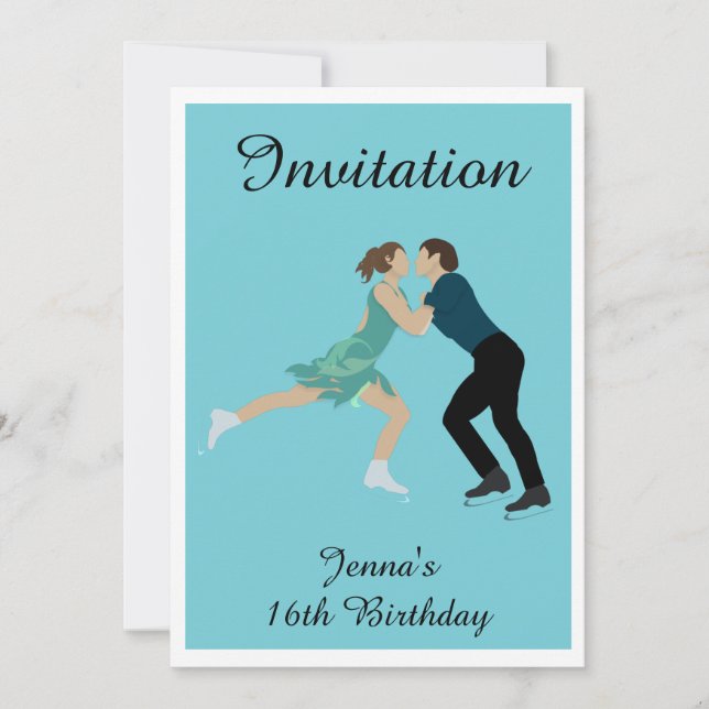 Figure Skating Invitation (Front)