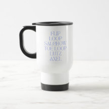 Figure Skating Jumps Travel Mug