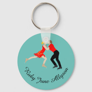 Figure Skating Key Ring