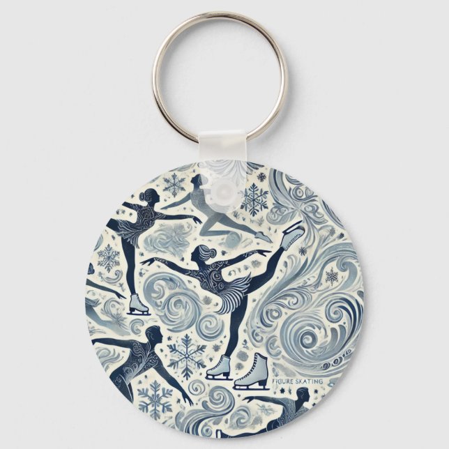 figure skating key ring (Front)