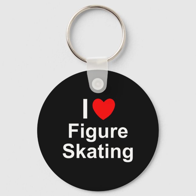 Figure Skating Key Ring (Front)