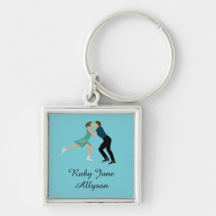 Figure Skating Key Ring
