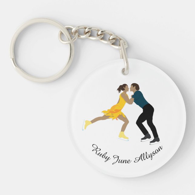 Figure Skating Key Ring (Front)