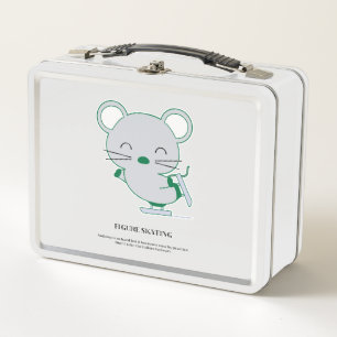 Figure skating metal lunch box