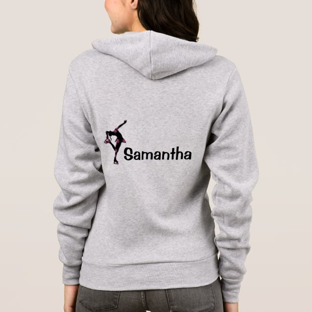 Figure Skating MOM Hoodie - Name (Back)