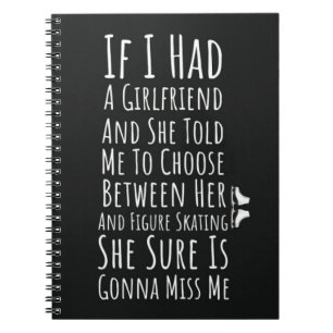 Figure Skating Ornaments Gifts For Him Skater Boys Notebook