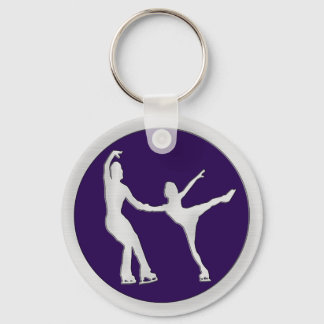 Figure Skating Pair Key Ring