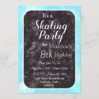 Figure Skating Party Invitation