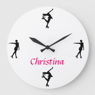 Figure Skating Personalised Clock