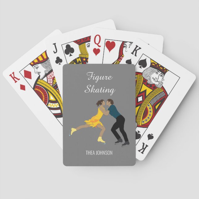 Figure Skating Playing Cards (Back)