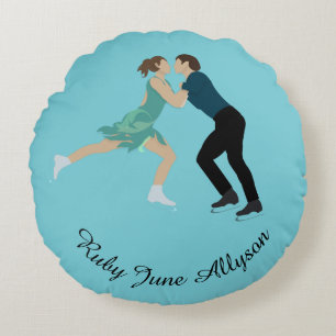 Figure Skating Round Cushion