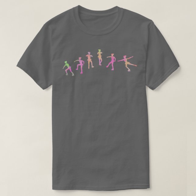 Figure skating Salchow jump T-Shirt (Design Front)
