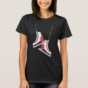 Figure Skating Shoe Ice Skater Instructor Skates S T-Shirt