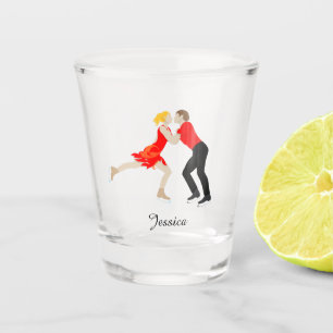 Figure Skating Shot Glass