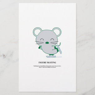 Figure skating stationery
