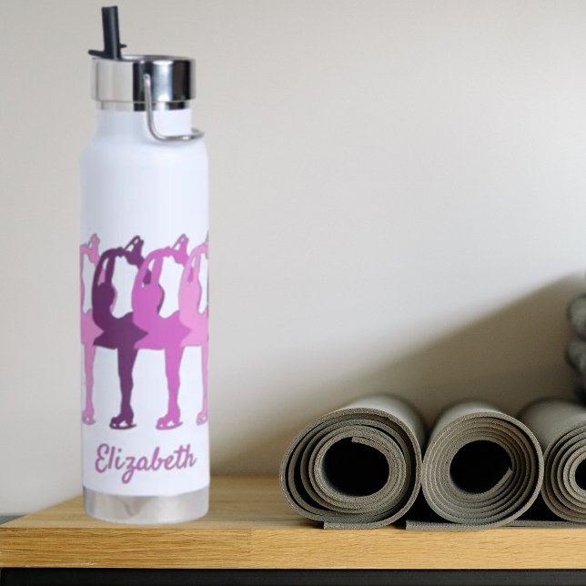 Figure Skating Synchronised Colourful Group Water Bottle (Creator Uploaded)