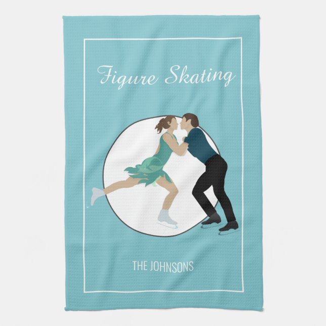 Figure Skating Tea Towel (Vertical)